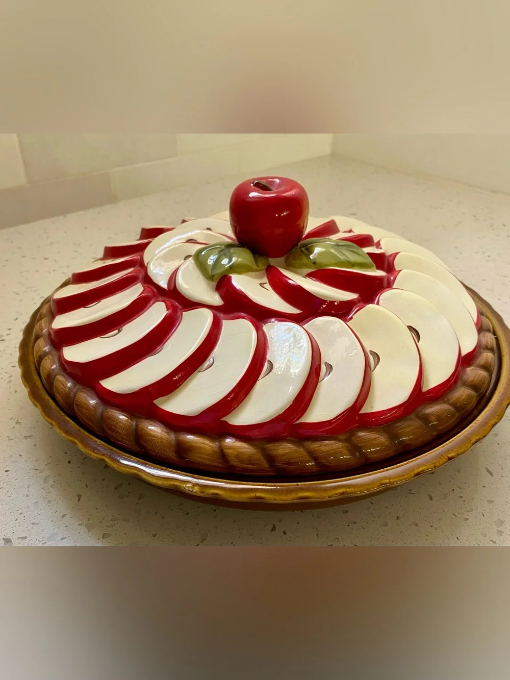 Vintage Pie Keeper with Lid